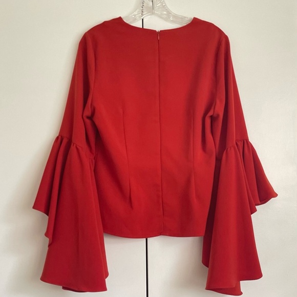 Gracia Tiered Ruffle Flare Sleeve Top - Picture 5 of 7